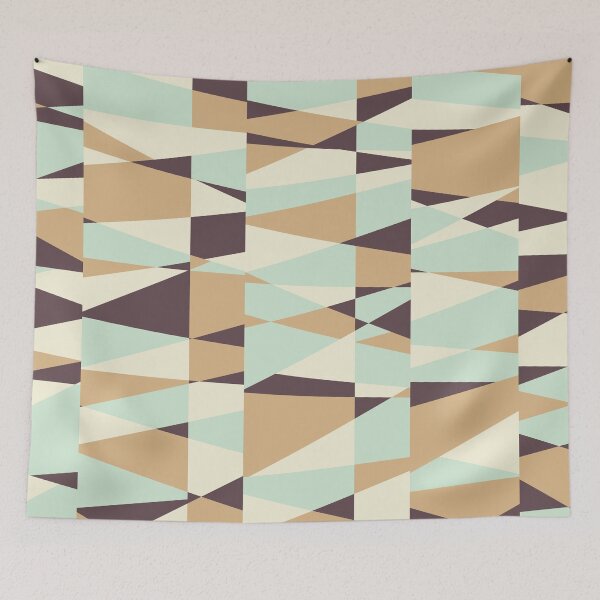 Item preview, Retrotaidetta, Mid-Mod Scattered Color Block Retro Geometric Pattern  designed and sold by BesanoStyle.