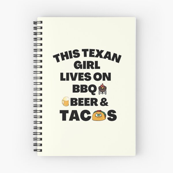 Item preview, This Texan Girl Lives On BBQ, Beer And Tacos - Funny Girl Quotes | Funny Food Sayings designed and sold by Delandor.