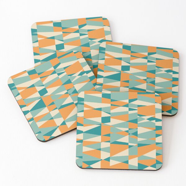 Item preview, Retrotaidetta, Mid-Mod Scattered Color Block Retro Geometric Pattern  designed and sold by BesanoStyle.