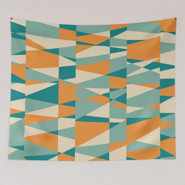 Item preview, Retrotaidetta, Mid-Mod Scattered Color Block Retro Geometric Pattern  designed and sold by BesanoStyle.