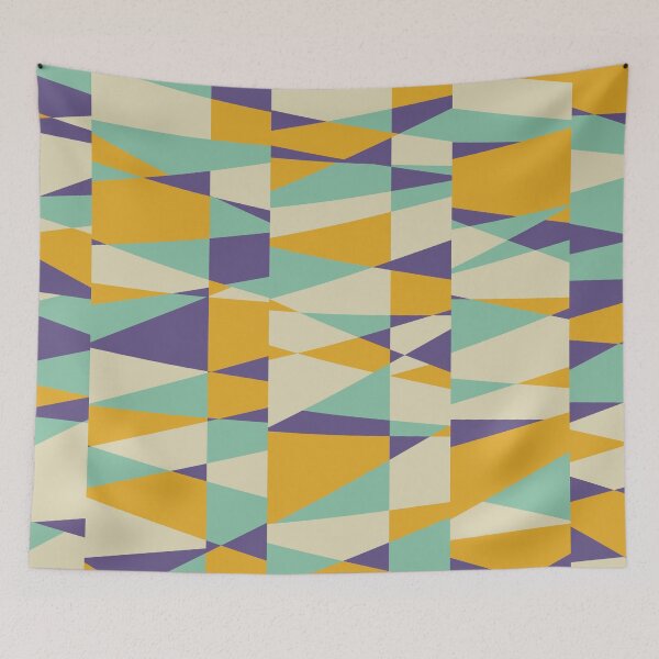 Item preview, Retrotaidetta, Mid-Mod Scattered Color Block Retro Geometric Pattern  designed and sold by BesanoStyle.