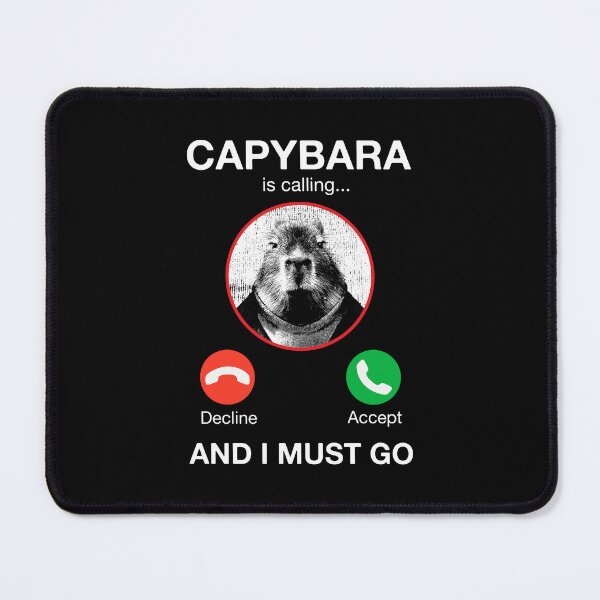 Item preview, Capybara Is Calling And I Must Go Funny Capybara Phone designed and sold by alenaz.