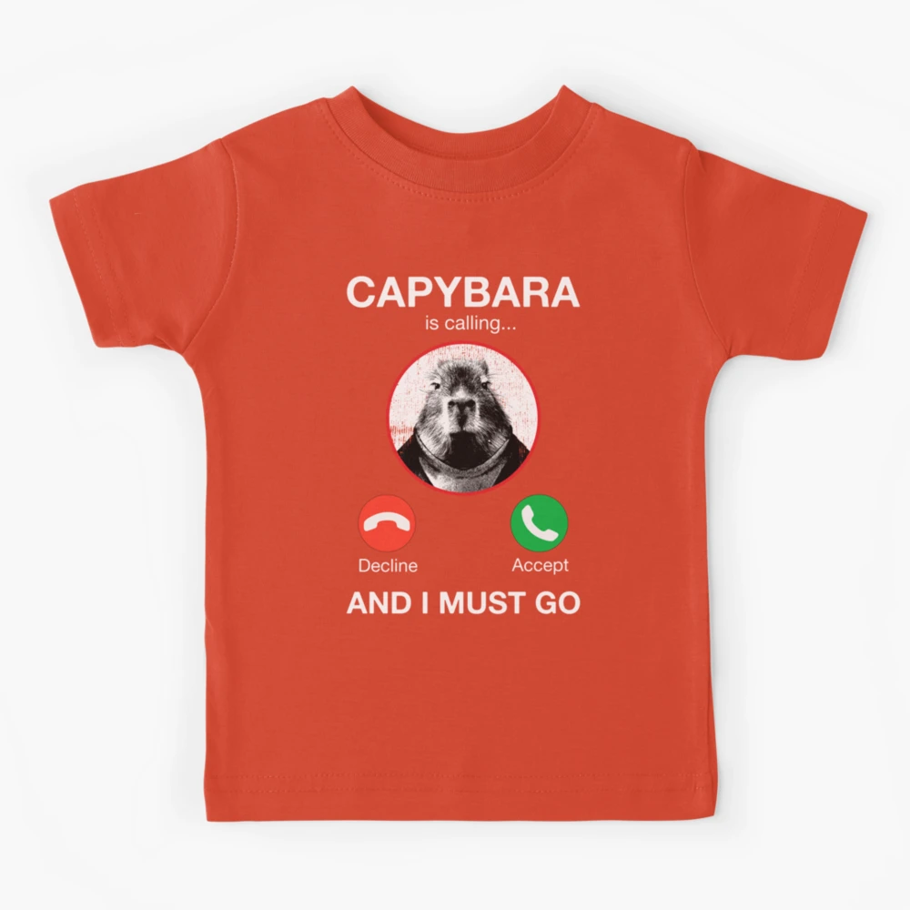 Camiseta Infantil Capivara Capybara Inlove Meme Menino