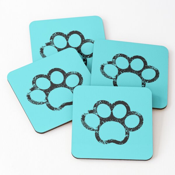 Item preview, Paw Print (Aqua) designed and sold by debjaynedesign.