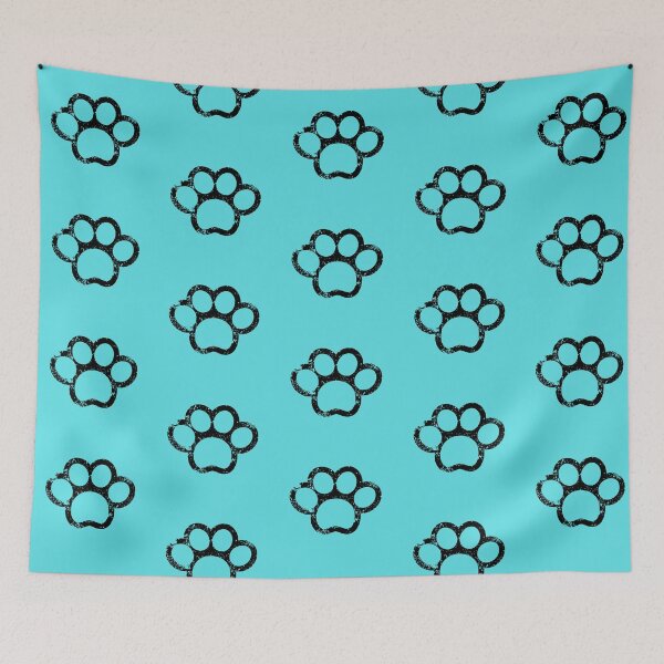 Item preview, Paw Print (Aqua) designed and sold by debjaynedesign.