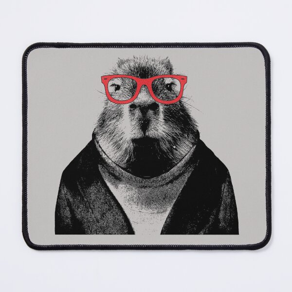 Item preview, Funny Capybara Portrait Red Glasses Cute Rodent  designed and sold by alenaz.