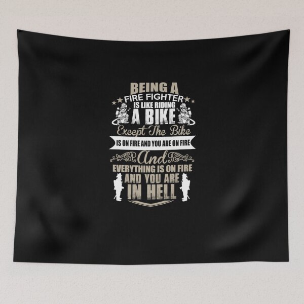 Item preview, Being A Fire Fighter Is Like Riding A Bike designed and sold by aryagiri.