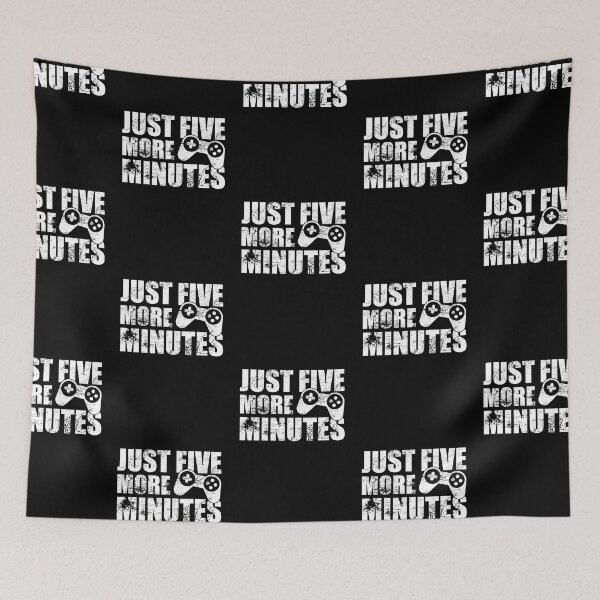 Item preview, Just Five More Minutes Gaming, Gamer Gift Idea designed and sold by FNStuff.