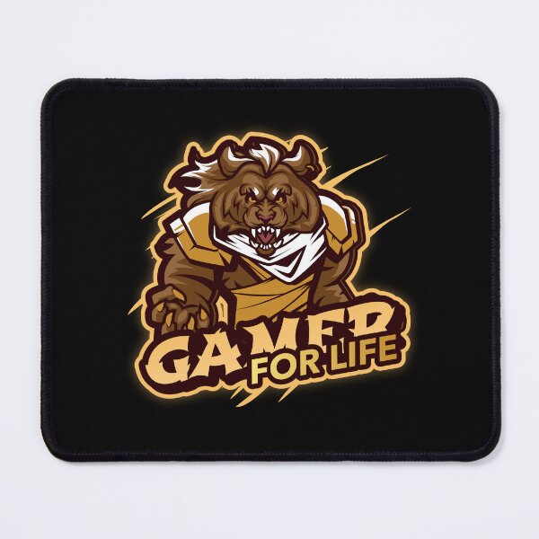 Item preview, Gamer for Life with Humanoid Animal Warrior designed and sold by PRIVARSHU.
