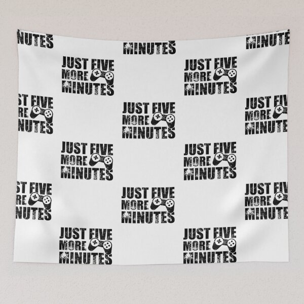 Item preview, Just Five More Minutes Gaming, Gamer Gift Idea designed and sold by FNStuff.