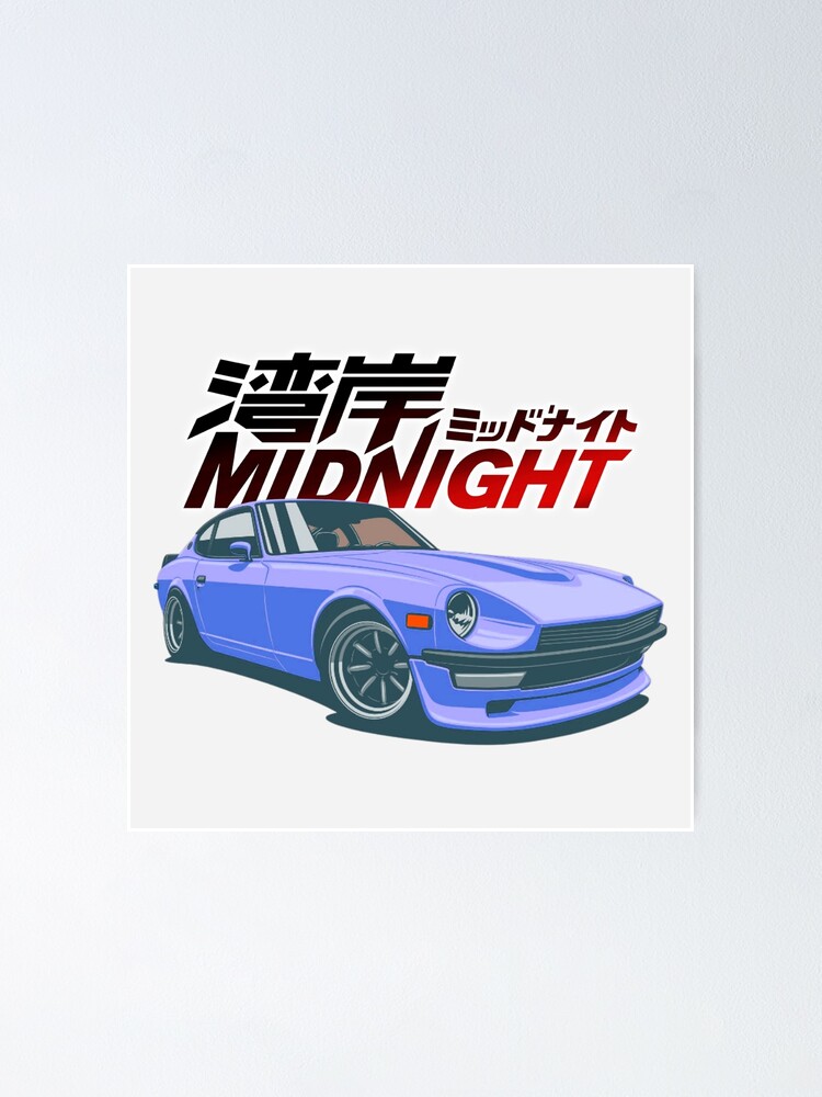 Wangan Midnight Asakura Akio S Devil Z Poster By Motoshift Redbubble