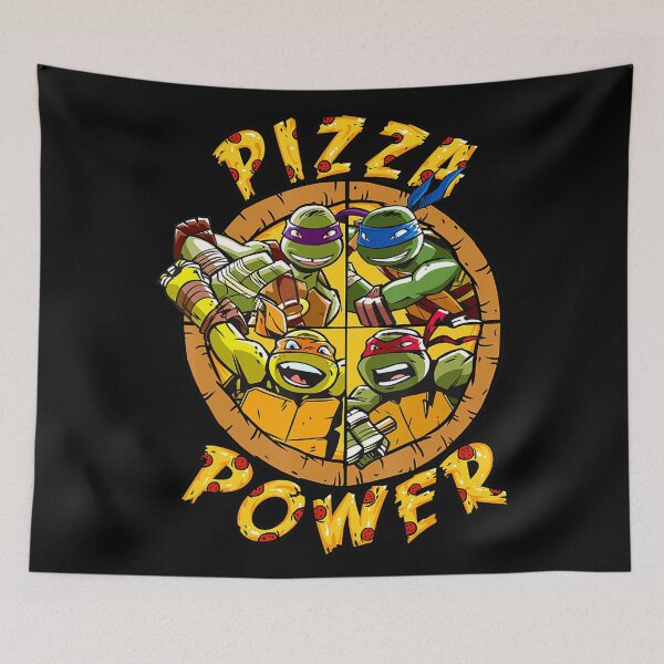 Item preview, Cute Ninja Turtles Pizza Power Cartoon 80s designed and sold by NilsaUS.