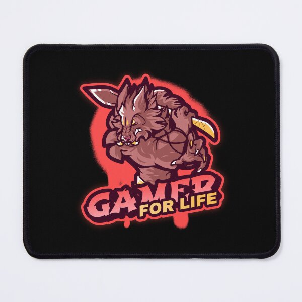 Item preview, Gamer for Life with Fierce Anthropomorphic Wolf designed and sold by PRIVARSHU.