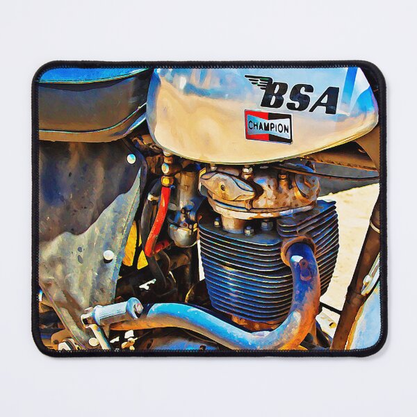 Item preview, Vintage BSA MX Motocross Motorcycle Photoart  designed and sold by mxartgallery.