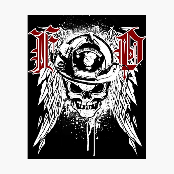 Item preview, Fire Department Skull  designed and sold by aryagiri.