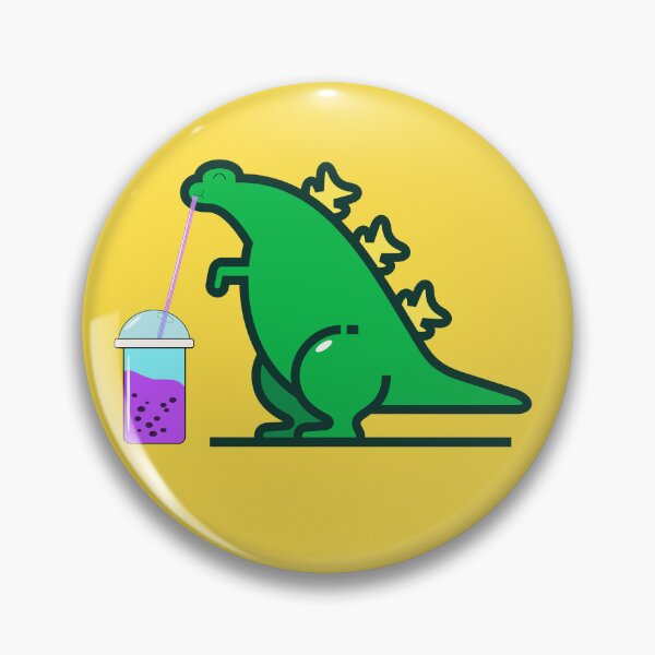 Item preview, Green Boba Dino with matcha boba designed and sold by ABHI-ART.