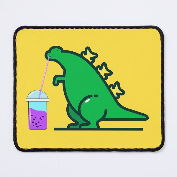Item preview, Green Boba Dino with matcha boba designed and sold by ABHI-ART.