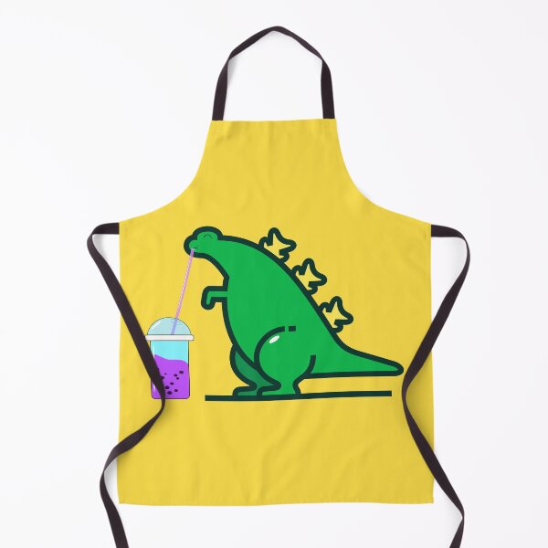 Item preview, Green Boba Dino with matcha boba designed and sold by ABHI-ART.