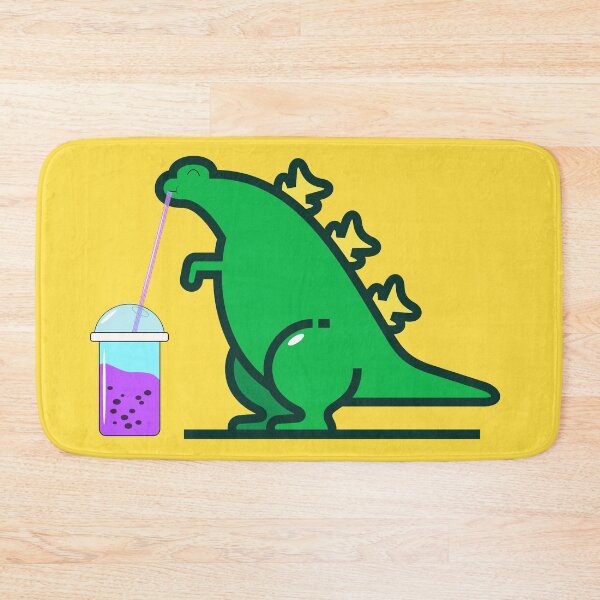 Item preview, Green Boba Dino with matcha boba designed and sold by ABHI-ART.