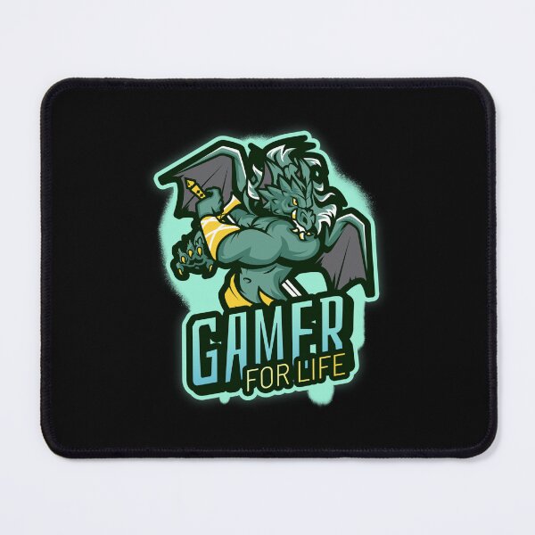 Item preview, Gamer for Life with Fantasy Winged Warrior designed and sold by PRIVARSHU.
