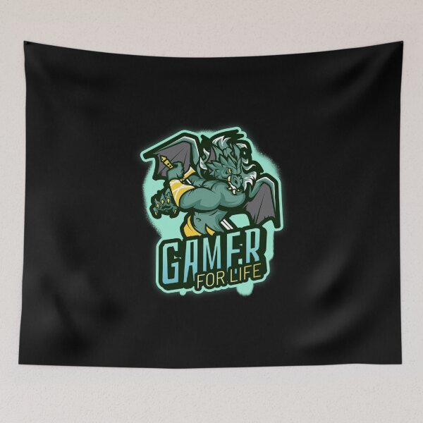 Item preview, Gamer for Life with Fantasy Winged Warrior designed and sold by PRIVARSHU.