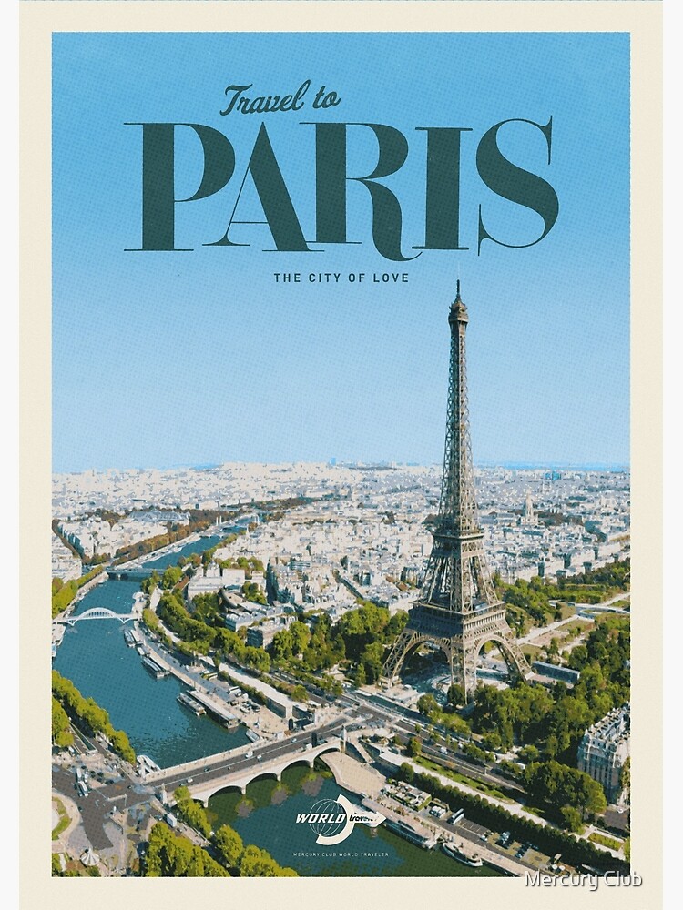 Travel to Paris print by Durro Art