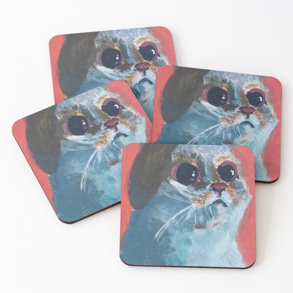 Item preview, The blue cat designed and sold by RedtoneArt.