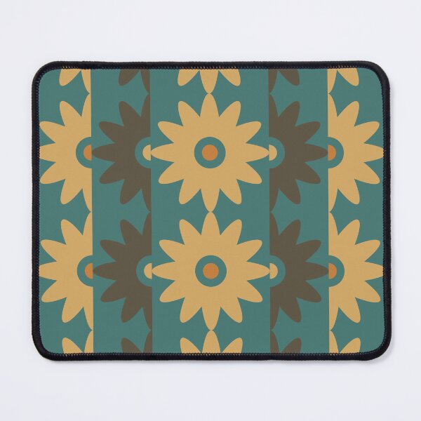 Item preview, Blomma, Bold Vintage 60s Flower Pattern in Retro Color Style designed and sold by BesanoStyle.