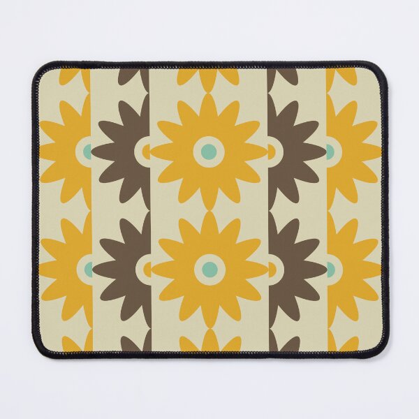 Item preview, Blomma, Bold Vintage 60s Flower Pattern in Retro Color Style designed and sold by BesanoStyle.