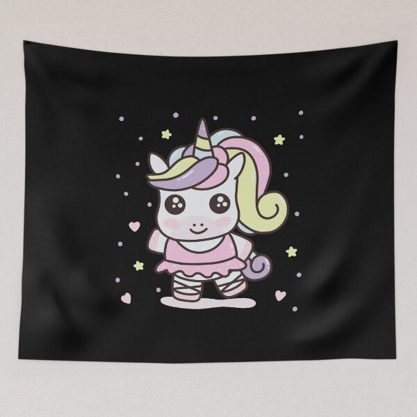 Item preview, Kawaii Unicorn Ballerina Cute Girls Ballet Dancer designed and sold by JokeGysen.