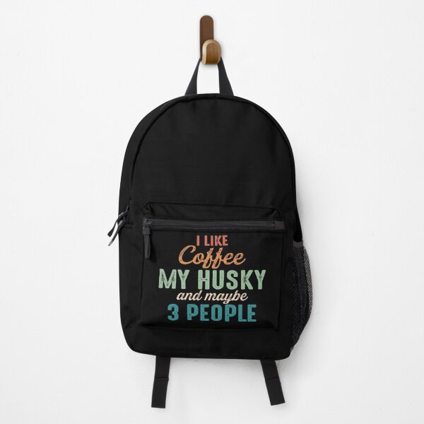 Item preview, I Like Coffee My Husky and Maybe 3 People Vintage Siberian Husky Dog Owner Funny Gift designed and sold by alenaz.
