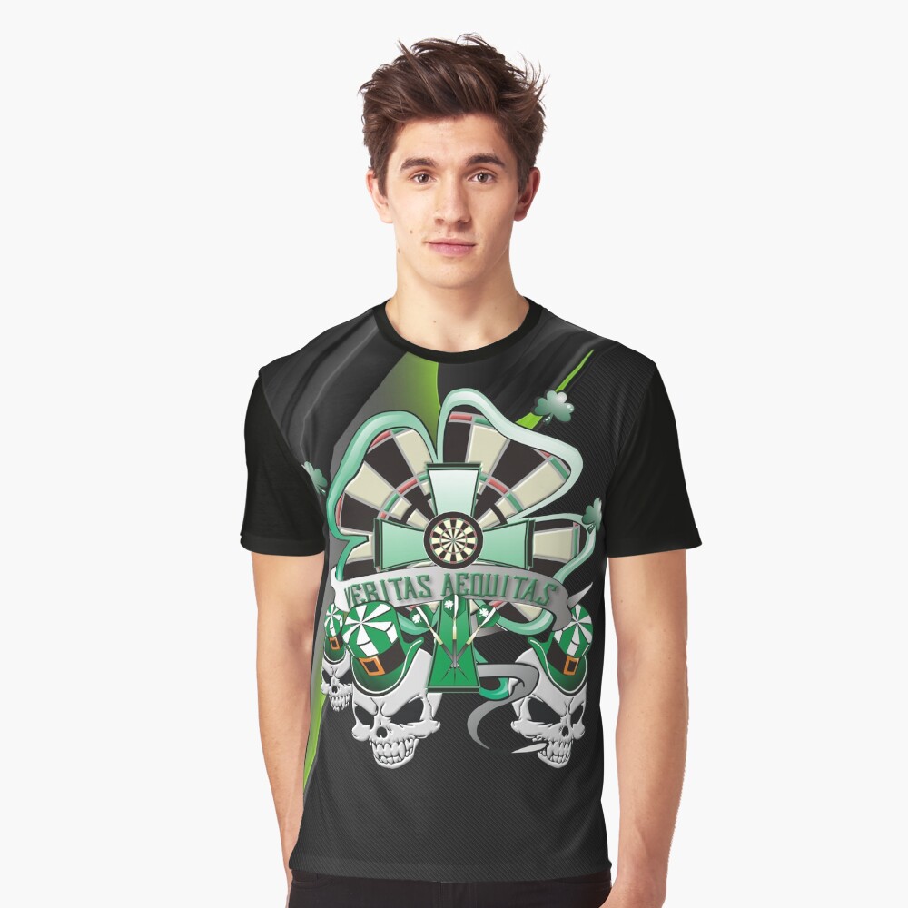 Veritas Aequitas Darts Shirt Graphic T-Shirt