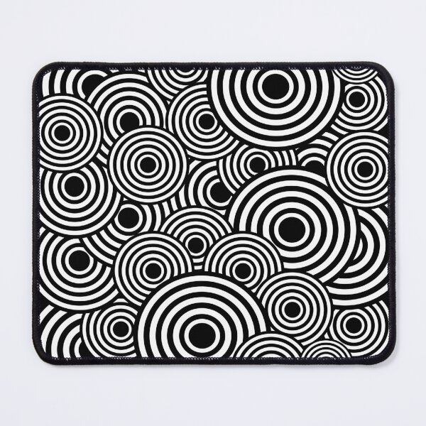 Item preview, monochrome pop art circle pattern designed and sold by pauloneill-art.