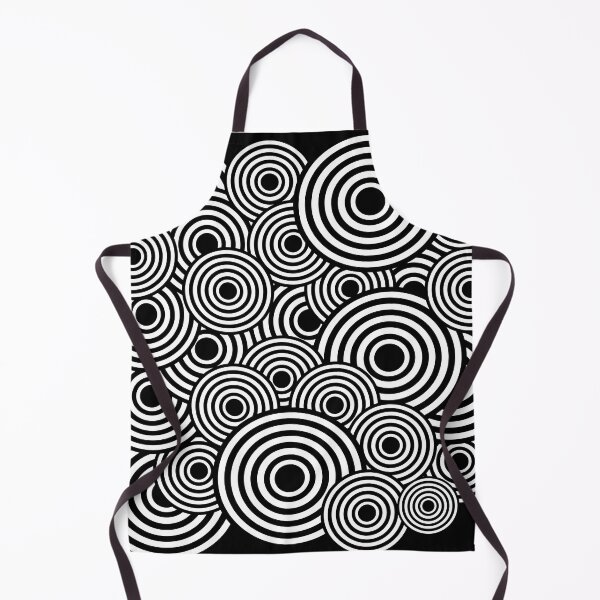 Item preview, monochrome pop art circle pattern designed and sold by pauloneill-art.