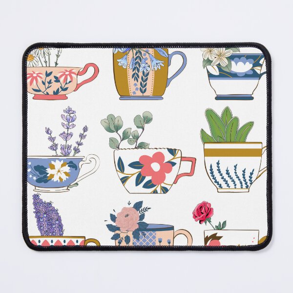 Item preview, Tea cups and flowers designed and sold by GLAMontheBubble.