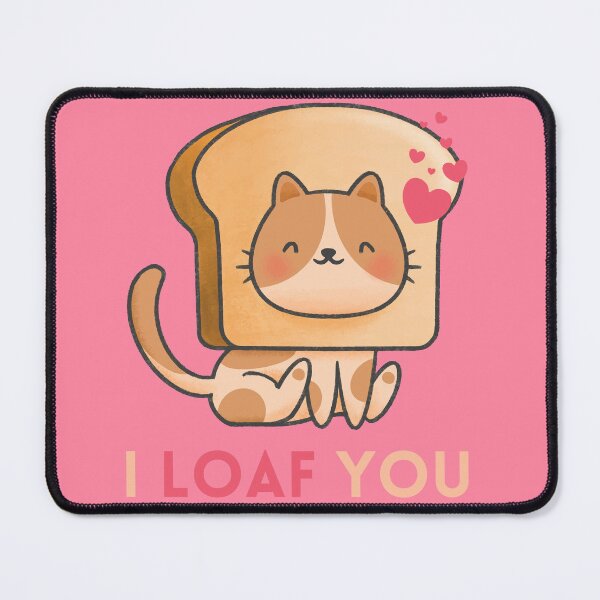 Item preview, I Loaf You Cute Cat with Bread designed and sold by quinellie.