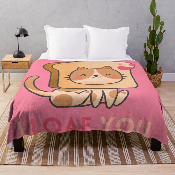 Item preview, I Loaf You Cute Cat with Bread  designed and sold by quinellie.