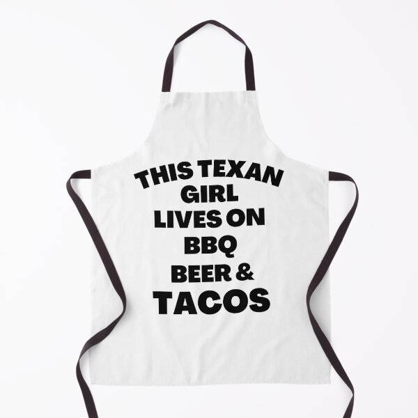 Item preview, This Texan Girl Lives On BBQ, Beer And Tacos - Funny Food Sayings | Funny Girl Quotes designed and sold by Delandor.