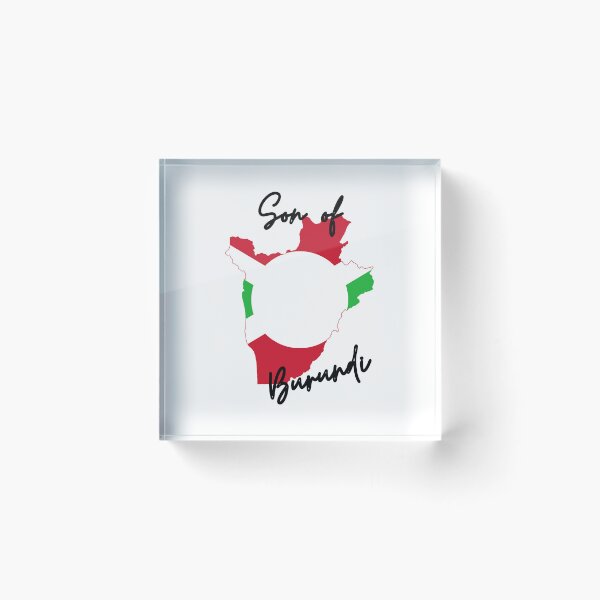 Item preview, Son of Burundi Map Flag designed and sold by NovawayDirect.
