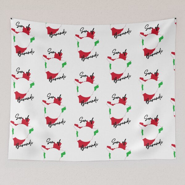 Item preview, Son of Burundi Map Flag designed and sold by NovawayDirect.
