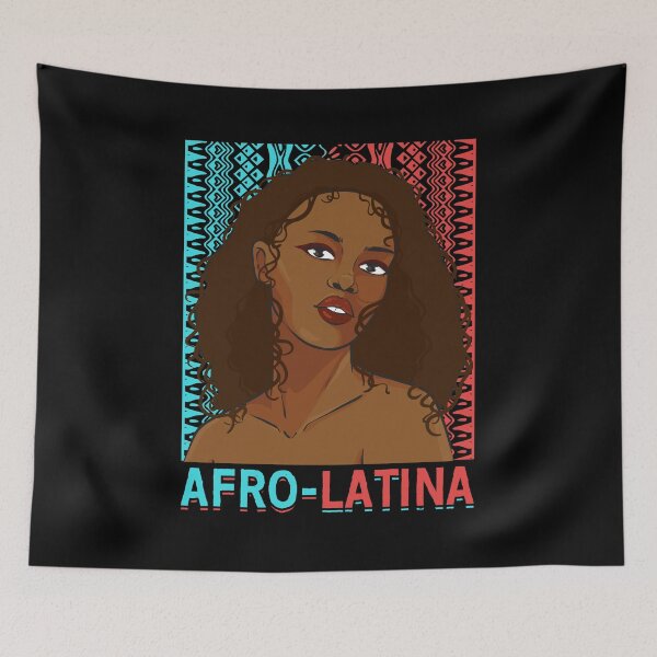 Item preview, Black Women Afro Latina Latin American Girls Melanin Pride designed and sold by 2blackcherries.