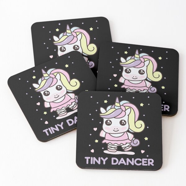 Item preview, Tiny Dancer Kawaii Unicorn Ballerina Cute Girls Ballet Dancer designed and sold by JokeGysen.