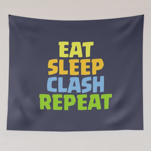 Item preview, Eat Sleep Clash Repeat Funny Gift designed and sold by m72artaa.