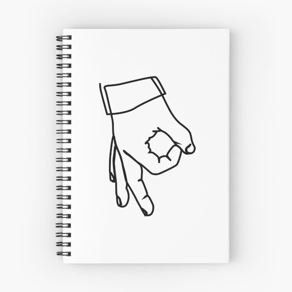 Item preview, The Circle game hand sign hole hand upside down designed and sold by LineArtDrawing.
