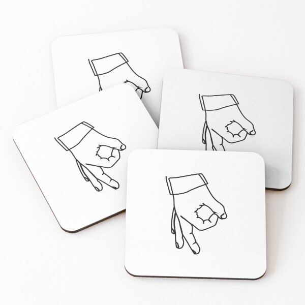 Item preview, The Circle game hand sign hole hand upside down designed and sold by LineArtDrawing.