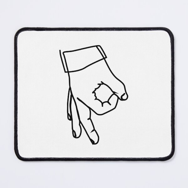 Item preview, The Circle game hand sign hole hand upside down designed and sold by LineArtDrawing.