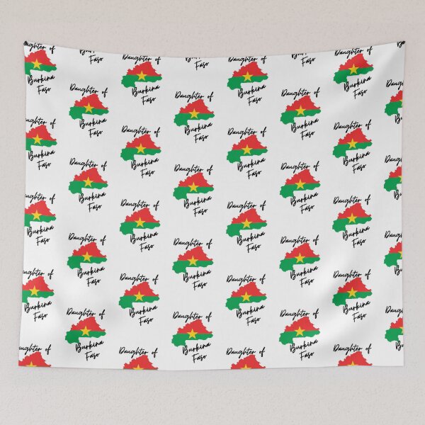 Item preview, Daughter of Burkina Faso Map Flag designed and sold by NovawayDirect.