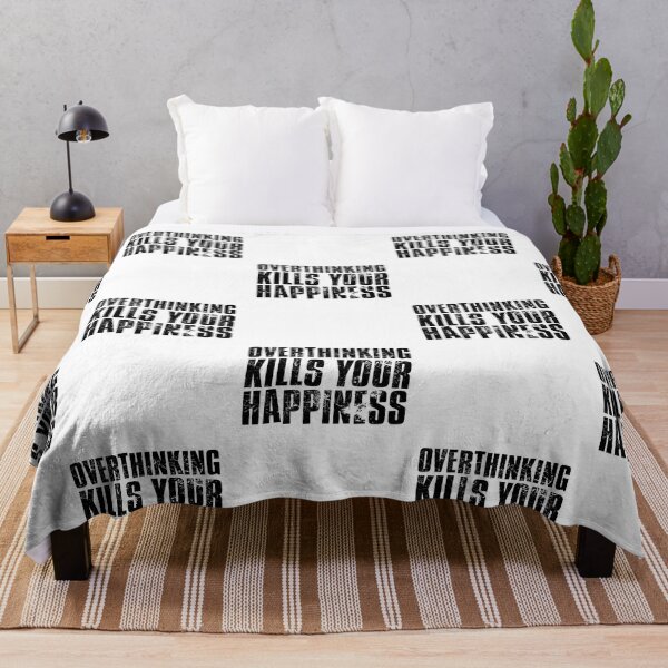Item preview, Warning Overthinking Kills Your Happiness, Funny Quotes and Sayings designed and sold by FNStuff.