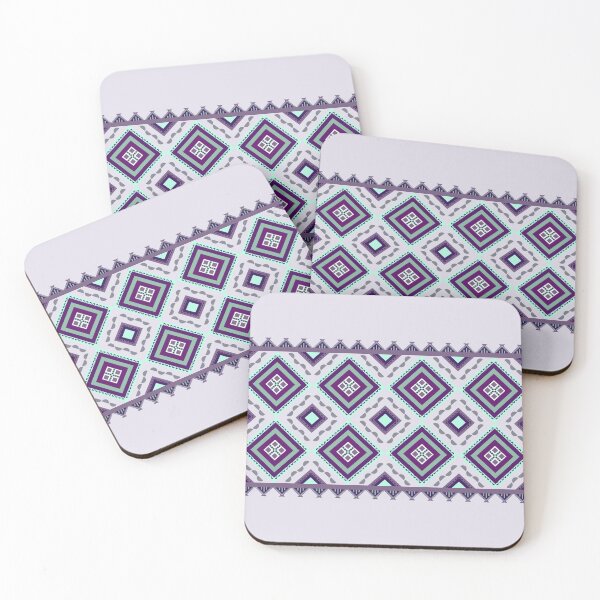 Item preview, Ethnic Pattern / Quilted Pattern / Pattern Background / Zigzag Pattern Green Purple designed and sold by RisaArt22.