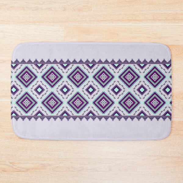 Item preview, Ethnic Pattern / Quilted Pattern / Pattern Background / Zigzag Pattern Green Purple designed and sold by RisaArt22.